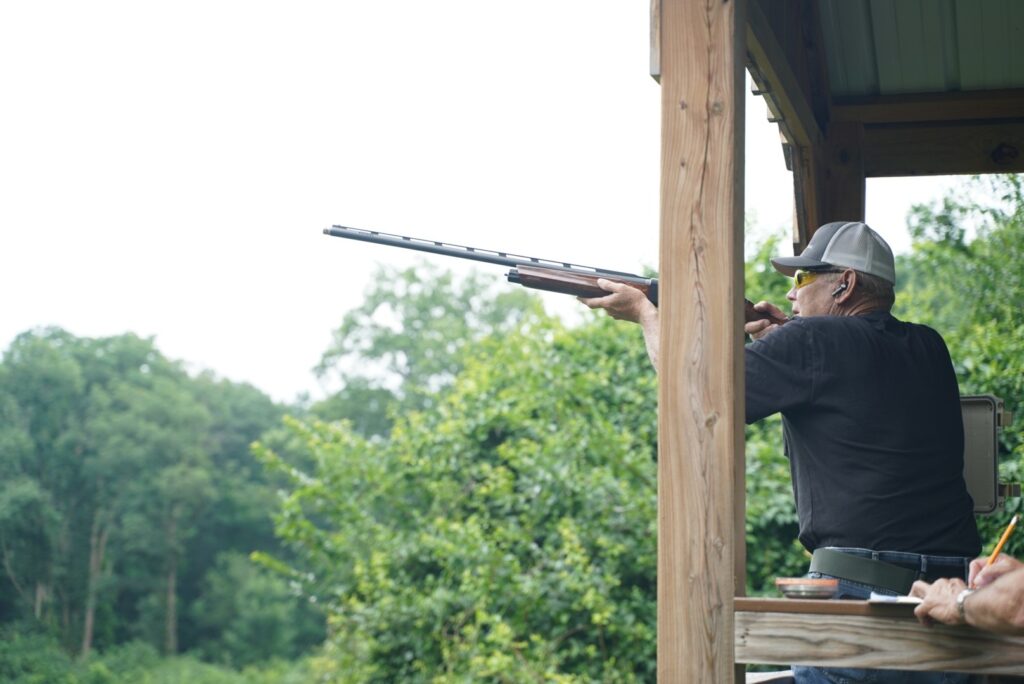 shooter at wing pointe sporting clays